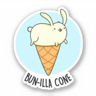 Bunnilla Cone Funny Bunny Vanilla Ice Cream Pun