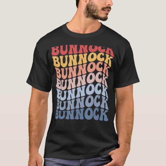 Bunnock Groovy Retro Sports T-Shirt (Front)
