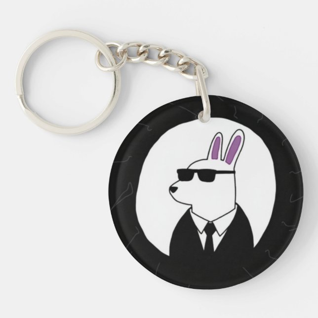 Bunny Agent Keychain (Front)