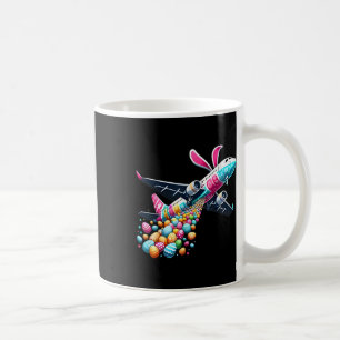 Bunny Airplane Easter Egg Mens Kids Boys Easter Ai Coffee Mug