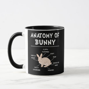 Bunny Anatomy Rabbit Lover Bunny Mom Mug