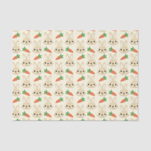 Bunny and Carrot Easter Pattern Tissue Paper