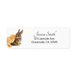Bunny and Chick Return Address