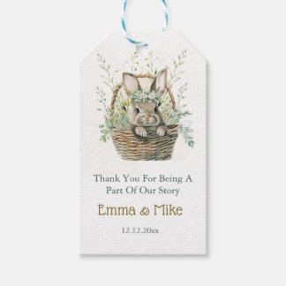 Bunny and Eucalyptus Baby Shower  Gift Tags