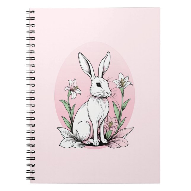 Bunny and Lilies Notebook (Front)