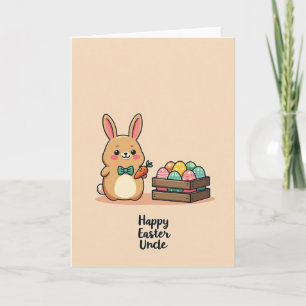 Bunny And Patterned Eggs Card