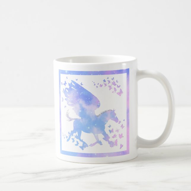 Bunny and Pegasus Clouds Coffee Mug (Right)