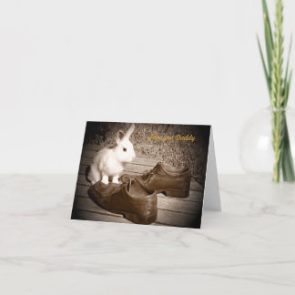 Bunny and Shoes Father's Day Card