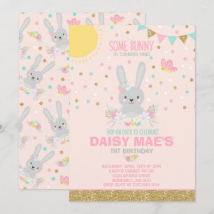 Bunny Anniversaire Invitation Un Bunny Anniversair