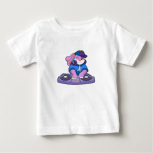 Bunny as Musician with Mixer Baby T-Shirt