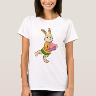 Bunny as Secretary with Laptop T-Shirt