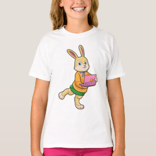 Bunny as Secretary with Laptop T-Shirt