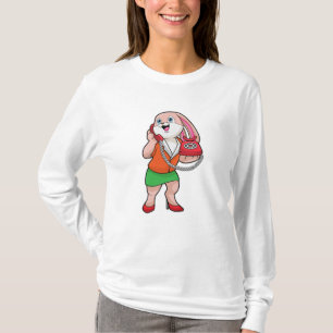 Bunny as Secretary with Phone T-Shirt