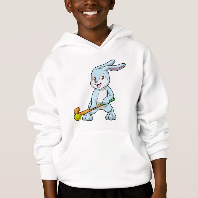 Bunny at Field hockey with Hockey stick (Front)