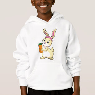 Bunny at fitness with Drinking bottle