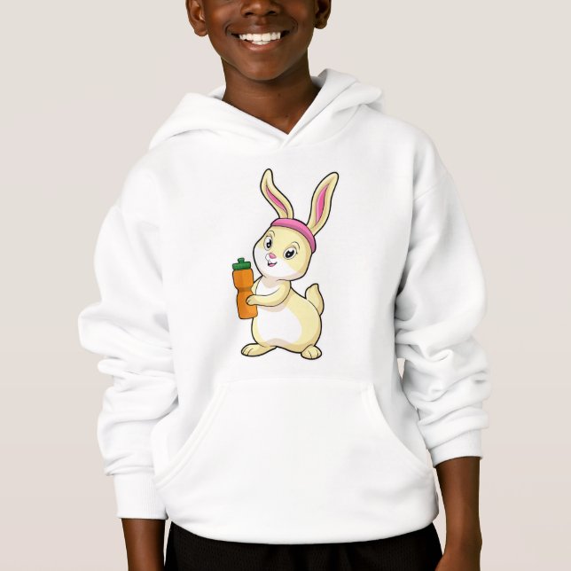 Bunny at fitness with Drinking bottle (Devant)