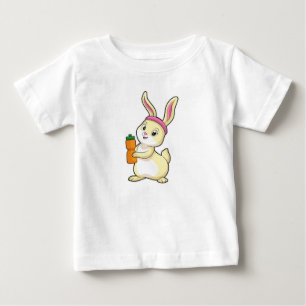 Bunny at Fitness with Drinking bottle Baby T-Shirt