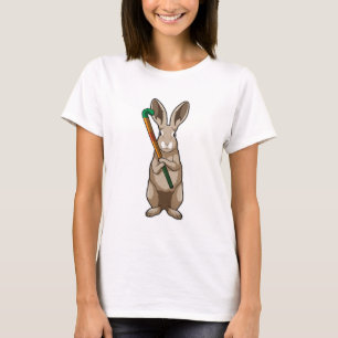 Bunny at Hockey with Hockey stick T-Shirt