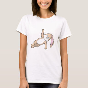 Bunny at Yoga Stretching T-Shirt