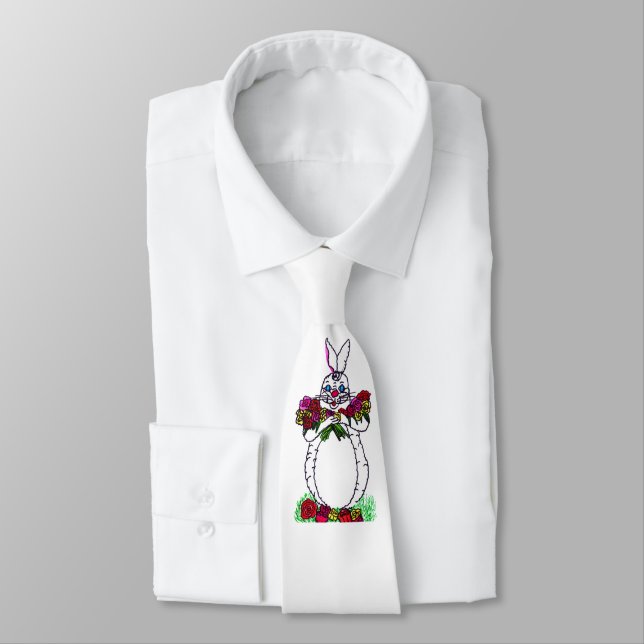 BUNNY AVEC cravate ROSE (Attaché)