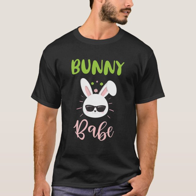 Bunny Babe Cute Easter Day T-Shirt (Front)