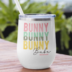 Bunny Babe Cute Modern Girly Easter Personalized