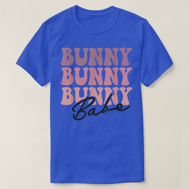 Bunny Babe Happy Easter Day  T-Shirt (Design Front)