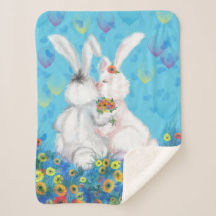 Bunny Baby Sherpa Blanket - Hug