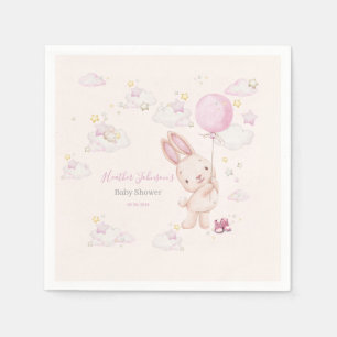 Bunny Baby Shower Girl Napkin