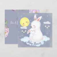 Bunny Baby Shower Invitation