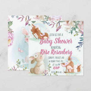 Bunny Baby Shower Invitation