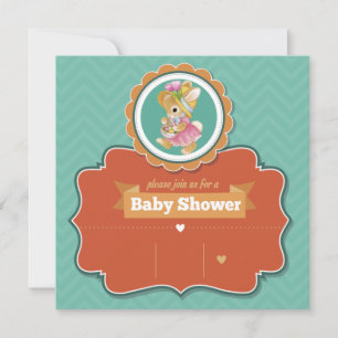 Bunny Baby Shower Invitation