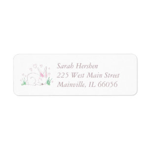 Bunny Baby shower Spring Rose Girl