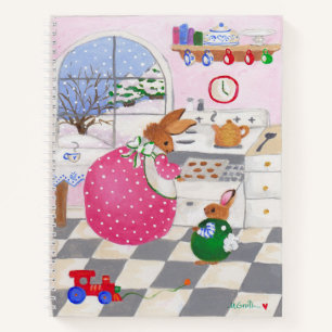 Bunny baking cookies Recipe Journal