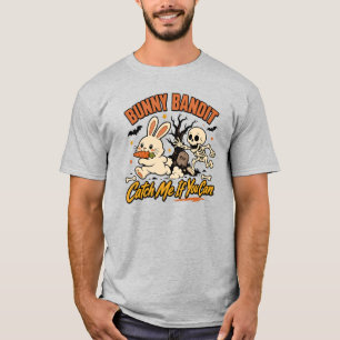 Bunny Bandit Halloween Shirt Skeleton Chase Rabb