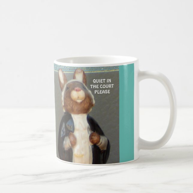 "Bunny Barrister" Coffee Mug (Right)