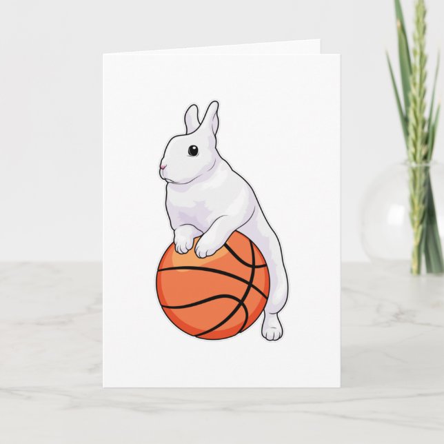 Bunny Basketball player Basketball Card (Front)