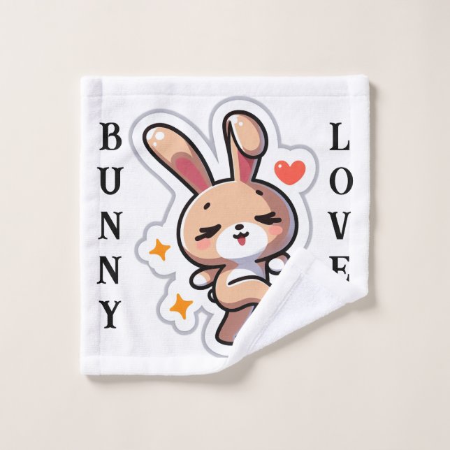 Bunny Bath Towel Set (Wash Cloth)