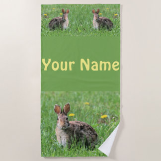 Bunny beach towel
