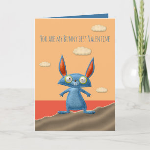 Bunny Best Valentine Card