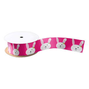 Bunny Birthday Cute Kid's Rabbit Party Satin Ribbon