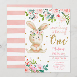Bunny Birthday Invitation