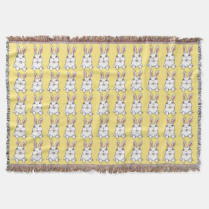 Bunny Blanket Easter Bunny Rabbit Throw Blankets