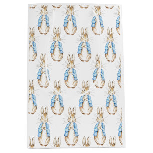 Bunny Blue Baby Shower Medium Gift Bag