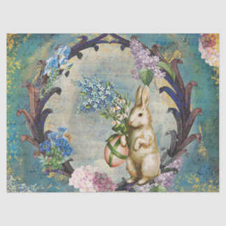 Bunny Blue Decoupage Tissue Paper