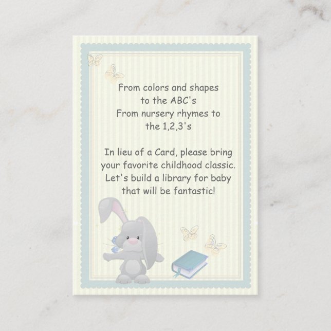 Bunny Book Request Enclosure Cards (Front)