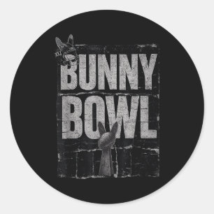 Bunny Bowl Funny Halftime Show 2026  Classic Round Sticker