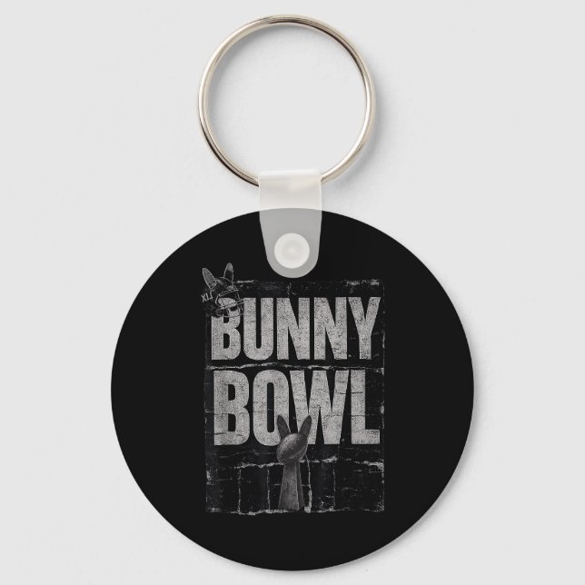 Bunny Bowl Funny Halftime Show 2026  Keychain (Front)