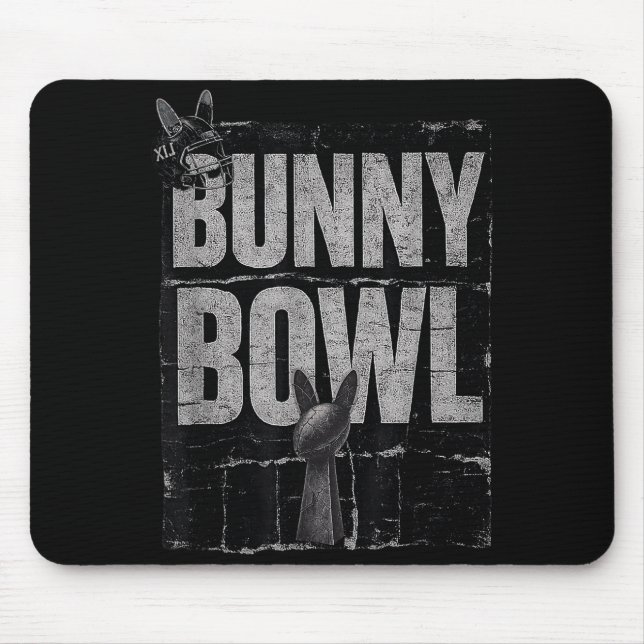 Bunny Bowl Funny Halftime Show 2026  Mouse Pad (Front)