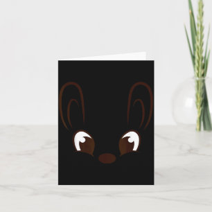 Bunny Boy Face Rabbit Halloween Costume Easter Card